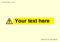 WV3001: Custom warning safety sign