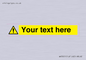 WV3001: Custom warning safety sign