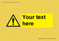 WV3001: Custom warning safety sign