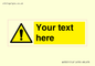 WV3001: Custom warning safety sign