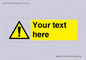 WV3001: Custom warning safety sign