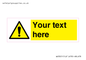 WV3001: Custom warning safety sign