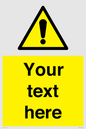 WV3001: Custom warning safety sign