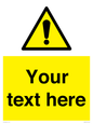 WV3001: Custom warning safety sign