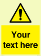 WV3001: Custom warning safety sign