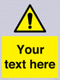 WV3001: Custom warning safety sign