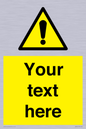 WV3001: Custom warning safety sign