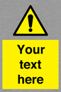 WV3001: Custom warning safety sign