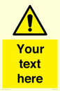 WV3001: Custom warning safety sign