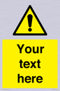 WV3001: Custom warning safety sign