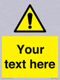 WV3001: Custom warning safety sign