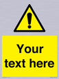 WV3001: Custom warning safety sign