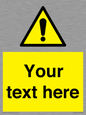 WV3001: Custom warning safety sign