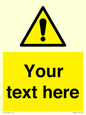 WV3001: Custom warning safety sign