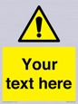 WV3001: Custom warning safety sign