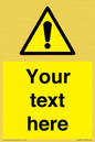 WV3001: Custom warning safety sign