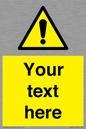 WV3001: Custom warning safety sign