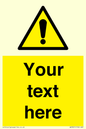 WV3001: Custom warning safety sign