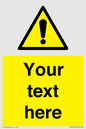 WV3001: Custom warning safety sign