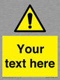 WV3001: Custom warning safety sign