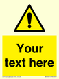 WV3001: Custom warning safety sign