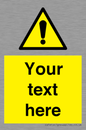 WV3001: Custom warning safety sign