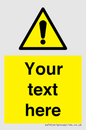 WV3001: Custom warning safety sign
