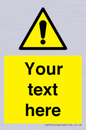 WV3001: Custom warning safety sign