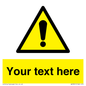 WV3001: Custom warning safety sign