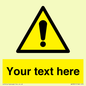 WV3001: Custom warning safety sign