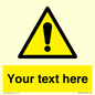 WV3001: Custom warning safety sign