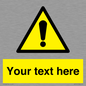 WV3001: Custom warning safety sign