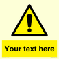 WV3001: Custom warning safety sign