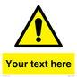 WV3001: Custom warning safety sign
