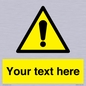 WV3001: Custom warning safety sign