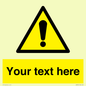 WV3001: Custom warning safety sign