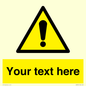 WV3001: Custom warning safety sign