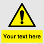 WV3001: Custom warning safety sign