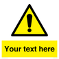 WV3001: Custom warning safety sign