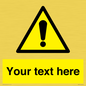 WV3001: Custom warning safety sign