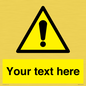 WV3001: Custom warning safety sign