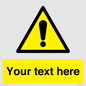 WV3001: Custom warning safety sign