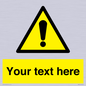 WV3001: Custom warning safety sign