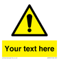 WV3001: Custom warning safety sign