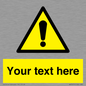 WV3001: Custom warning safety sign