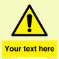 WV3001: Custom warning safety sign
