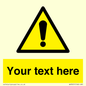 WV3001: Custom warning safety sign
