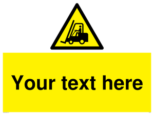WV3015: Custom Forklift Truck Warning