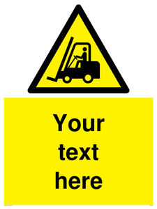 WV3015: Custom Forklift Truck Warning