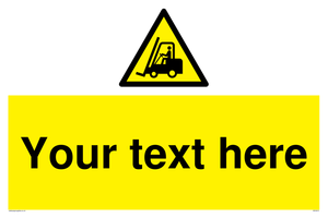 WV3015: Custom Forklift Truck Warning
